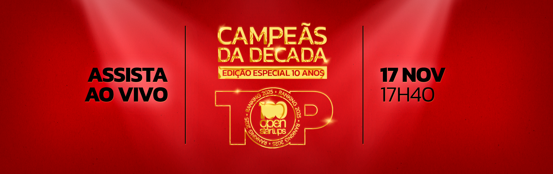 Assista ao vivo - 17 de novembro às 17h40